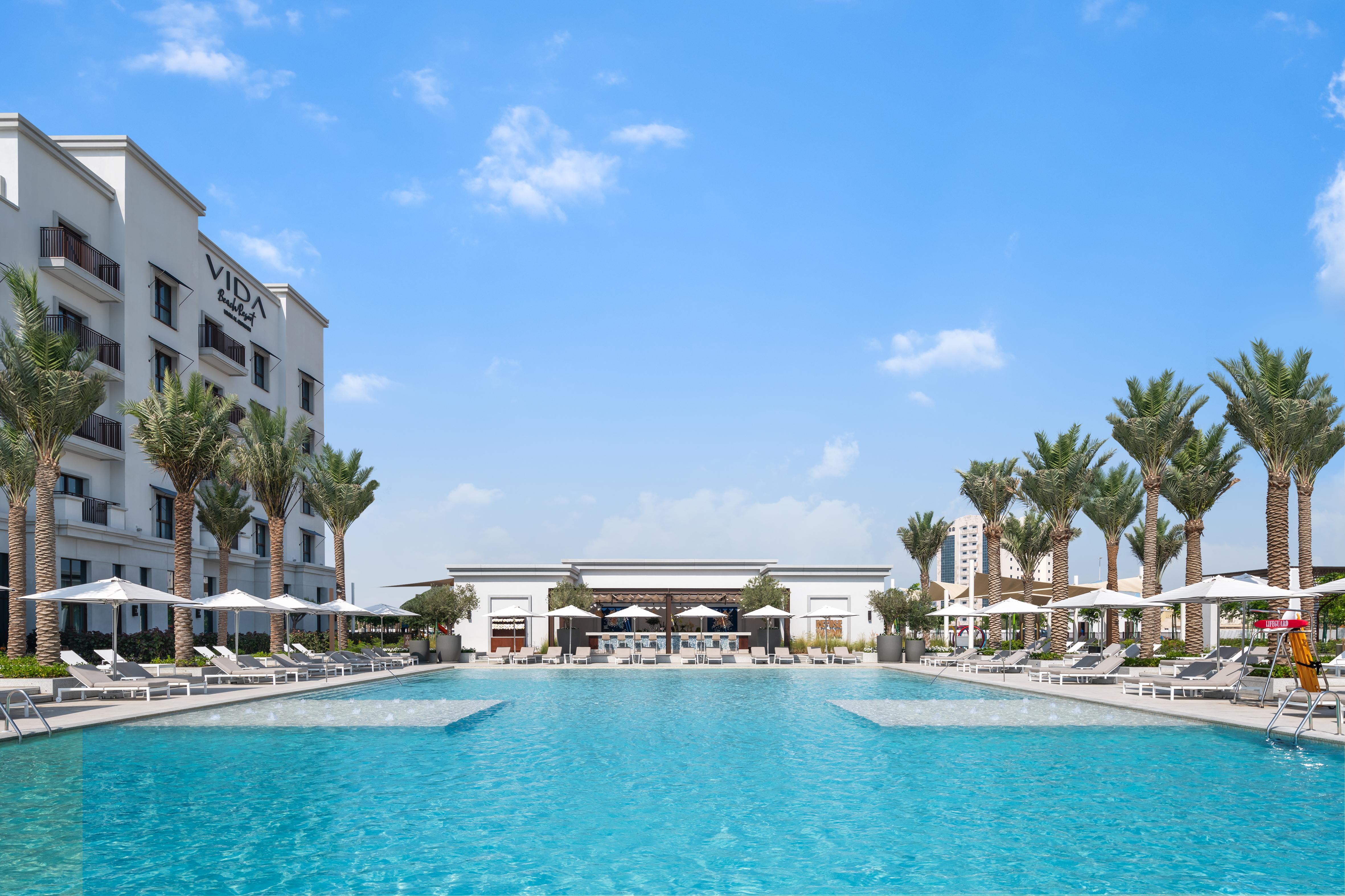 Vida Beach Resort Umm Al Quwain Eksteriør bilde View of the pool at Vida Downtown Dubai